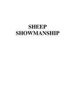 SHEEP SHOWMANSHIP 2  ROUND ROBIN SHOWMANSHIP