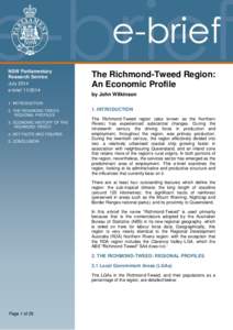 NSW Parliamentary Research Service July 2014 e-brief[removed]The Richmond-Tweed Region: