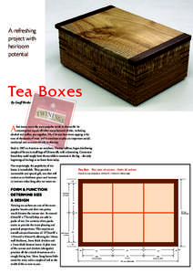 A refreshing project with heirloom potential  Tea Boxes