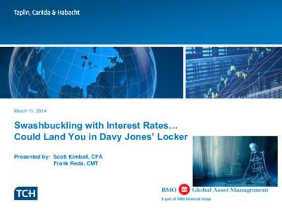 March 11, 2014  Swashbuckling with Interest Rates… Could Land You in Davy Jones’ Locker Presented by: Scott Kimball, CFA Frank Reda, CMT