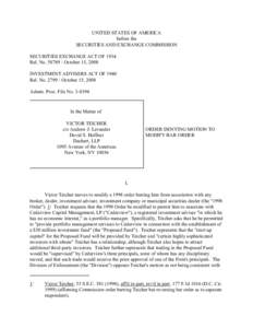 U.S. Securities and Exchange Commission / Financial system / Financial economics / Securities regulation in the United States / Investment Advisers Act / Securities fraud / Securities Exchange Act / SEC Rule 10b-5 / United States securities law / Financial regulation / Teicher