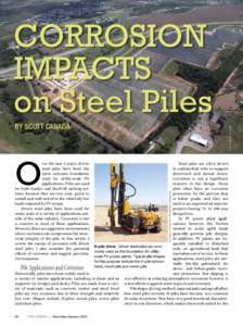 Corrosion Impacts on Steel Piles O