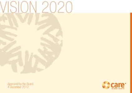 VISION 2020 Spare og låne grupper Bæredygtig  Approved by the Board