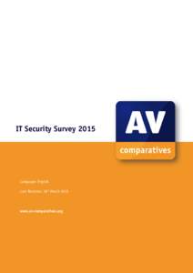 IT Security SurveyLanguage: English Last Revision: 18th Marchwww.av-comparatives.org
