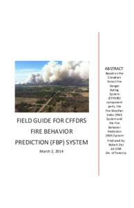 Alaska Field Guide for CFFDRS Fire Behavior Prediction (FBP) System