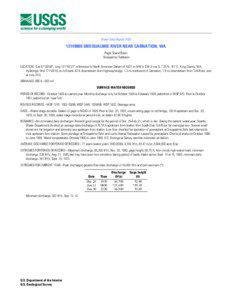 Water-Data Report[removed]SNOQUALMIE RIVER NEAR CARNATION, WA