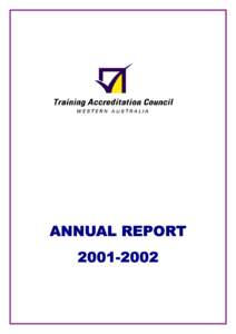ANNUAL REPORT[removed] LETTER OF COMPLIANCE  To the Hon J C Kobelke, JP, MLA, Minister for Training