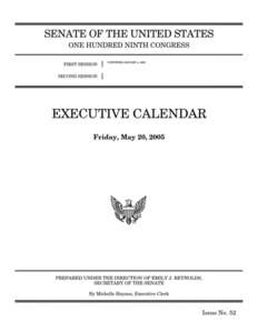 UNANIMOUS CONSENT AGREEMENT (Priscilla Richman Owen [Cal. No[removed]Ordered, That at 9:30 a.m. on Friday, May 20, 2005, the Senate return to executive session and resume consideration of the nomination of Priscilla Richm