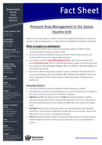 Pressure Area Management in the Spinal Injuries Unit