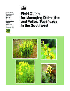 Field Guide for Managing Dalmatian and Yellow Toadflaxes in the Southwest