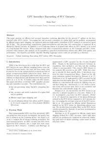 GPU Isosurface Raycasting of FCC Datasets Minho Kima a School of Computer Science, University of Seoul, Republic of Korea