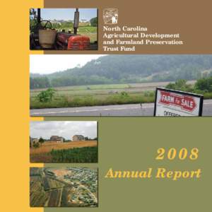 North Carolina Agricultural Development and Farmland Preservation Trust Fund  2008