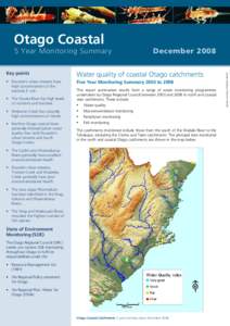 Geography of Oceania / Water pollution / Coastline of New Zealand / The Catlins / Owaka / Catlins River / Turbidity / Geography of New Zealand / Regions of New Zealand / Southern Scenic Route