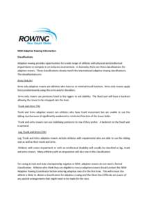 Coastal and offshore rowing / Rowing / Adaptive rowing / Single scull
