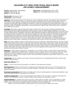 Essays / Knowledge /  Skills /  and Abilities / Health / Indian Health Service / Résumé / Epidemiology / Management / Personal life / Employment / Recruitment / Civil service in the United States