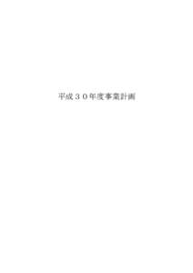 平成３０年度事業計画  １ 公益目的事業（実施事業等会計）