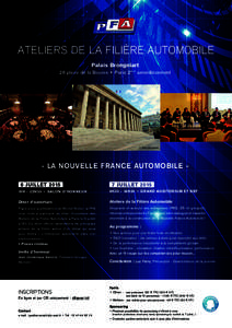 Ateliers de la Filière Automobile Palais Brongniart 28 place de la Bourse • Paris 2ème arrondissement © Palais Brongniart