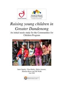 Raising young children in Greater Dandenong