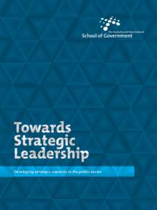 Towards Strategic Leadership Developing strategic capacity in the public sector  2