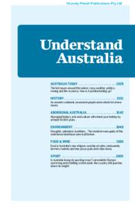 ©Lonely Planet Publications Pty Ltd  Understand Australia AUSTRALIA TODAY . .  .  .  .  .  .  .  .  .  .  .  .  .  .  .  .  .  .  .  .  .  .  . 1028 The hot issues around the nation: crazy weather, politics,