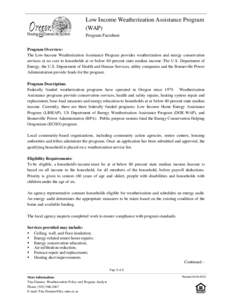 United States Department of Health and Human Services / Weatherization / Energy in the United States / Community Action Agencies / Energy / Government / Energy Efficiency and Conservation Block Grants / Green affordable housing / United States Department of Energy / Federal assistance in the United States / Low Income Home Energy Assistance Program