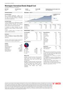 Investment Profile | As at: Morningstar International Bonds (Hedged) Fund previously Ibbotson International Bonds Active (Hedged) Trust  Risk Profile