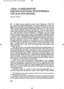 Pauls Daija_Layout[removed]:23 Page 628  „HÄDA- JA ABIRAAMATUKE” RAHVAVALGUSTUSLIKU ETTEVÕTMISENA LÄTI ALAL XVIII SAJANDIL PA U L S D A I J A