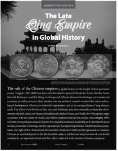 WORLD HISTORY: 1750–1914  The Late Qing Empire in Global History