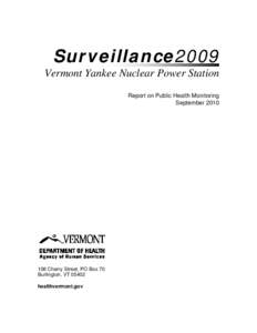 2009 Vermont Yankee Nuclear Power Station Surveillance Report - Part 1