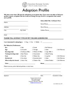 Microsoft Word - ADOPTION PROFILE.doc