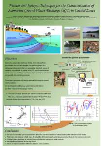 Nuclear and Isotopic Techniques for the Characterization of Submarine Ground Water Discharge (SGD) in Coastal Zones Pavel P. Povinec, Sang-Han Lee, Jean-François Comanducci, Beniamino Oregioni, Isabelle Lévy-Palomo, Jo