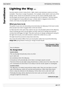 Surveillance  Design Assignment GCSE Engineering / GCSE Manufacturing