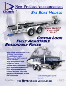 New Product Announcement SKI BOAT MODELS F O U R M O D EEL S A VAILABL N OW!