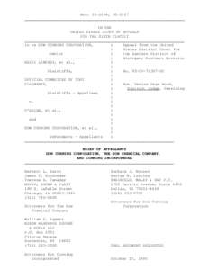 Nos[removed], [removed]_______________________________________________________________________ IN THE UNITED STATES COURT OF APPEALS FOR THE SIXTH CIRCUIT __________________________________________________________________