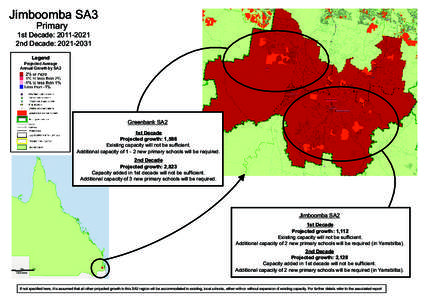 School Infrastructure Demand Maps (SA3): Brisbane Inner - East