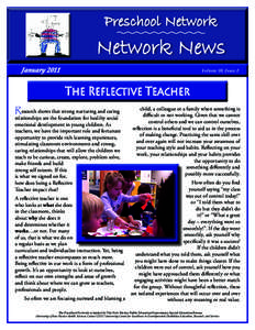 Preschool Network  Network News January[removed]Volume 10, Issue 1