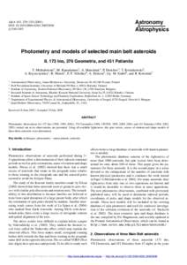 Astronomy & Astrophysics A&A 443, 329–DOI: :