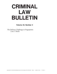 Fingers / Human anatomy / Identification / Science / Security / Forensic science / Daubert standard / Crime lab / Edward Henry / Fingerprints / Biometrics / Law