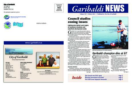 City of Garibaldi  Garibaldi NEWS Presorted Std US Postage