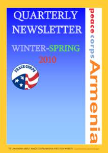 QUARTERLY NEWSLETTER WINTER-SPRING[removed]Peace Corps . Armenia