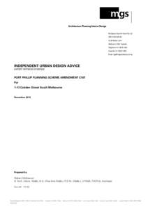 Microsoft Word - Amendment C107 Expert Urban Design Evidence Statement - MGS