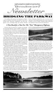Newsletter  April • May 2011 BRIDGING THE PARKWAY This newsletter calls attention to the importance of historic