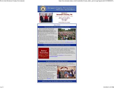 News from Delaware County Government