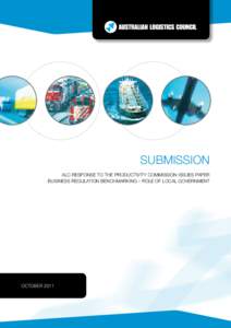 Submission ALC RESPONSE TO THE PRODUCTIVITY COMMISSION ISSUES PAPER BUSINESS REGULATION BENCHMARKING – ROLE OF LOCAL GOVERNMENT OCTOBER 2011