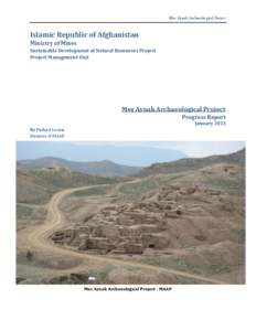 Mes Aynak Archaeological Project  Islamic Republic of Afghanistan