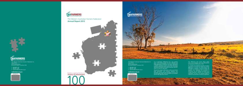 The Western Australian Farmers Federation Annual Report 2012 The Western Australian Farmers Federation Inc.  The Western Australian Farmers Federation Inc.