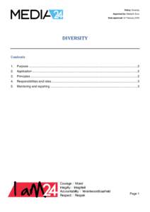 Workplace / Human resource management / Multiculturalism / Business ethics / Discrimination / Diversity / Affirmative action