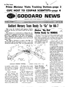 Space technology / NASA / Project Mercury / Mercury program / Robert H. Goddard / Spacecraft Tracking and Data Acquisition Network / Spaceflight / Goddard Space Flight Center / Greenbelt /  Maryland