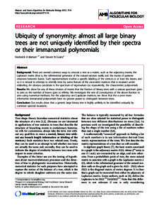 Matsen and Evans Algorithms for Molecular Biology 2012, 7:14 http://www.almob.org/contentRESEARCH  Open Access