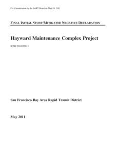 Microsoft Word - Hayward BART Admin Final IS-MND[removed]docx